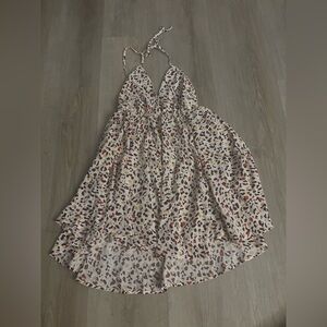 Woman’s beautiful Leopard Print Halter Dress NWOT